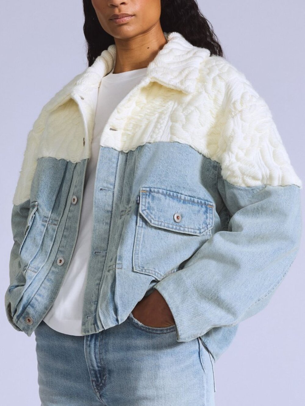 NWT Levi's Blue Tab Aran Jacket SIze S